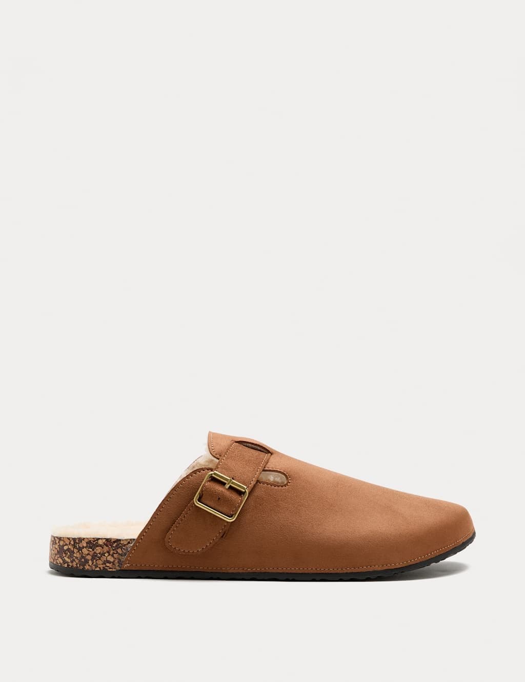 Marks & Spencer M&S Buckle Mule Slippers Tan