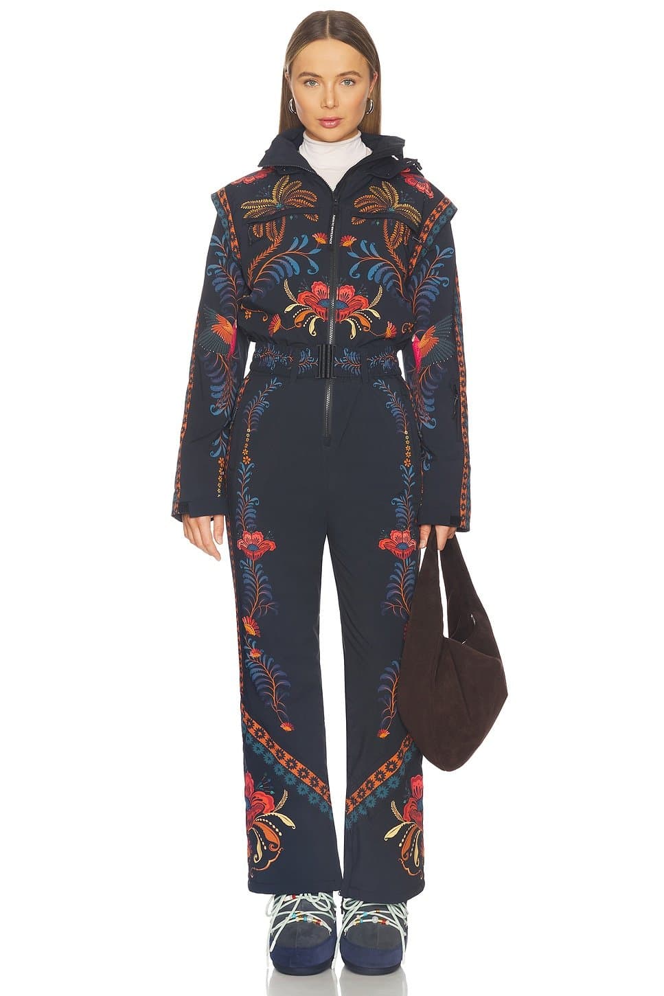 revolve x FARM Rio One Piece Ski Suit