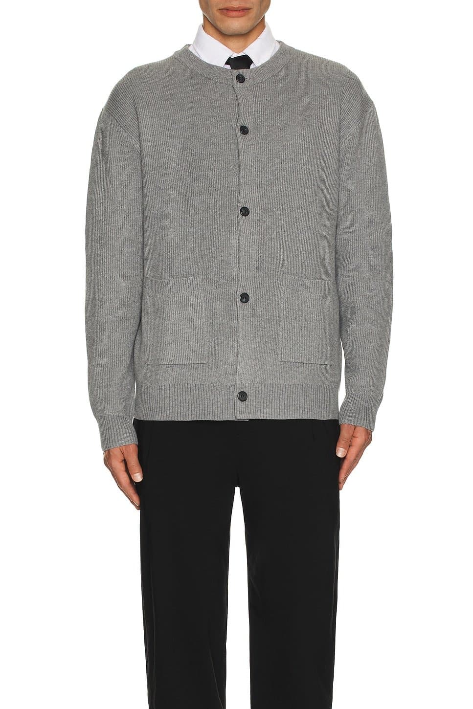 revolve Wool Blend Round Neck Cardigan