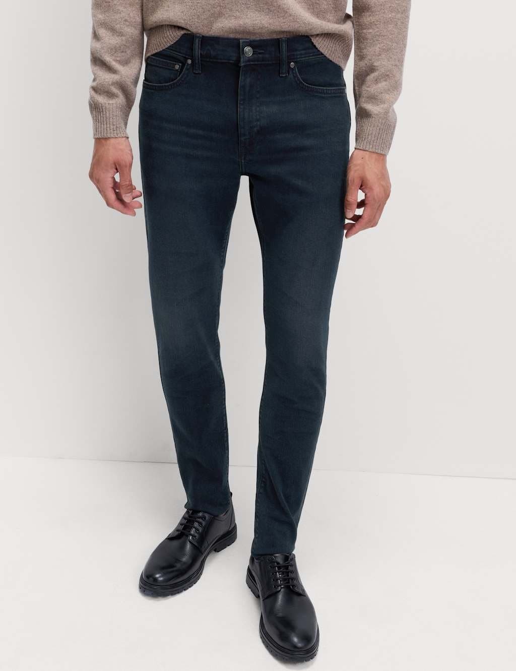 Marks & Spencer M&S Skinny Fit Stretch Jeans Smokey Blue - 2