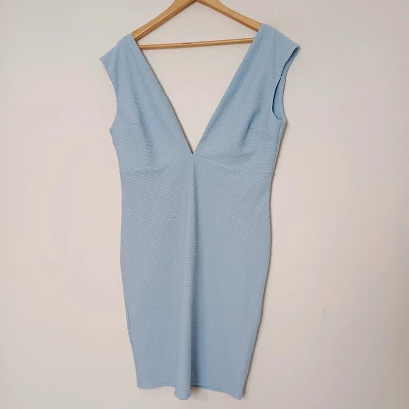 ASOS ASOS blue Textured evening - occasion dress size 16 worn once