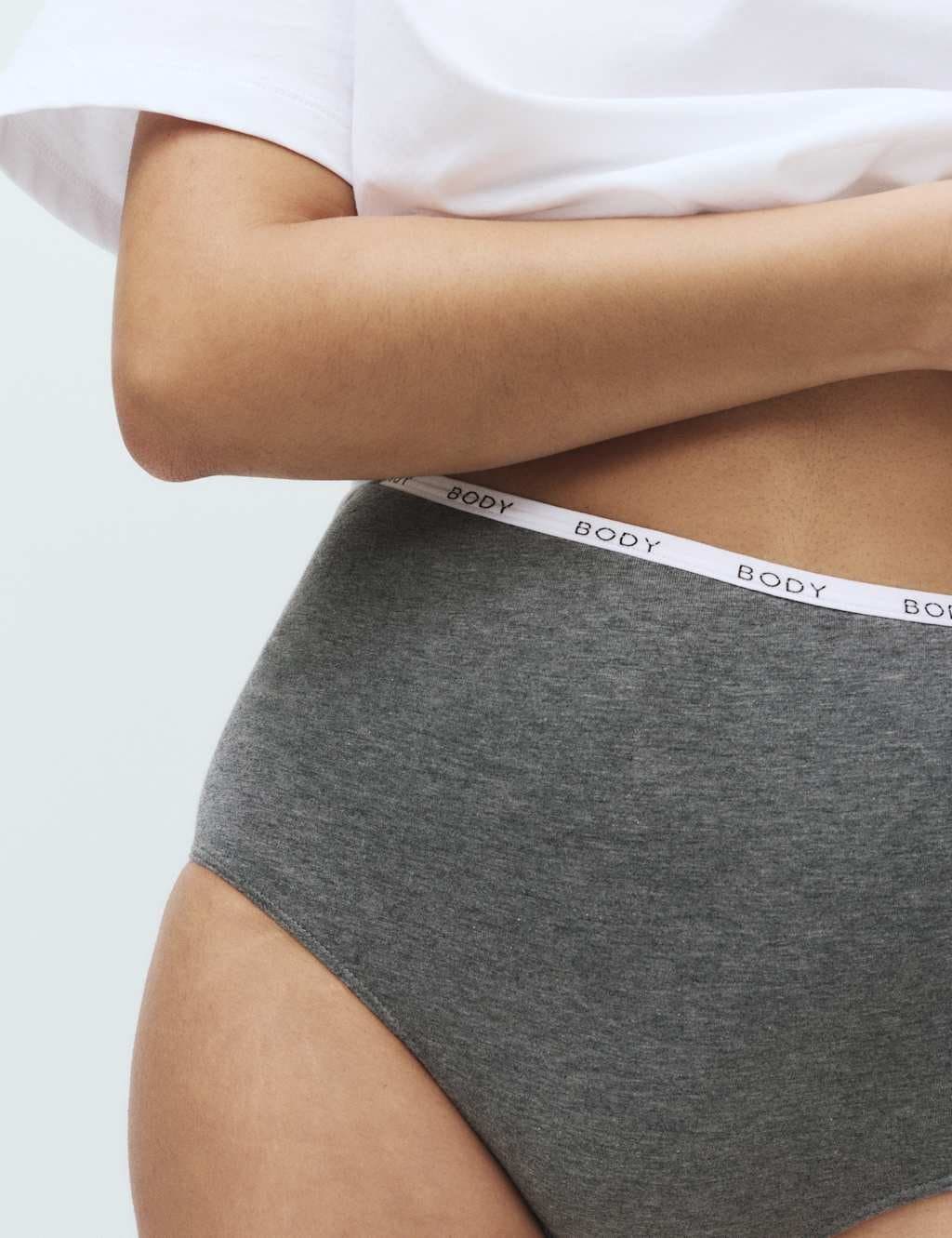 Marks & Spencer M&S 4pk Cotton Rich Full Briefs Grey Mix - 4