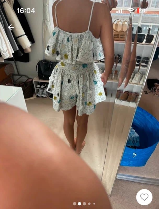 ASOS ASOS Luxe embellished playsuit size 8