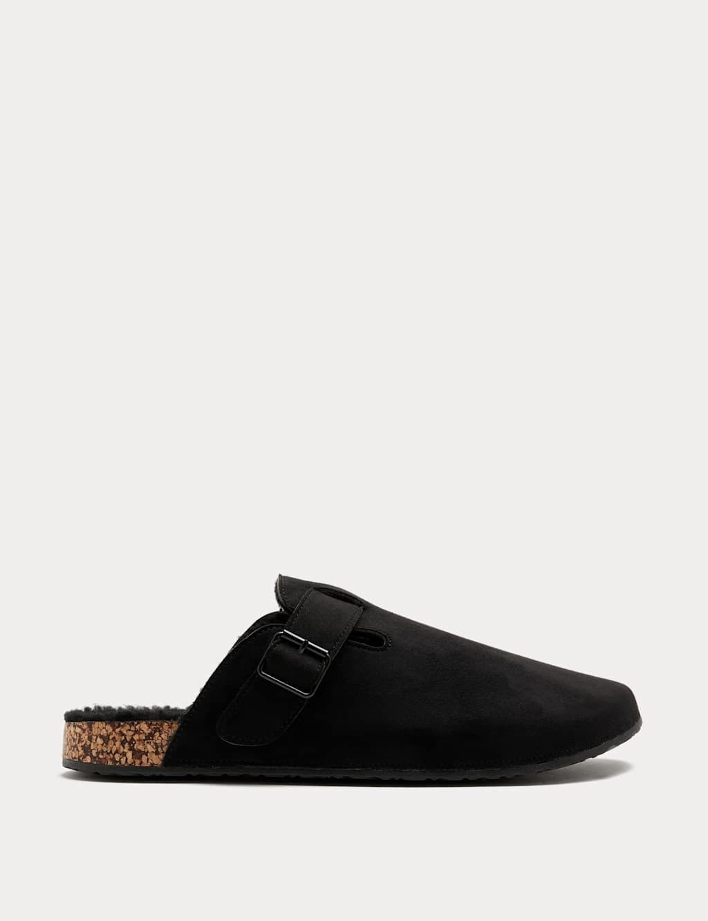 Marks & Spencer M&S Buckle Mule Slippers Black