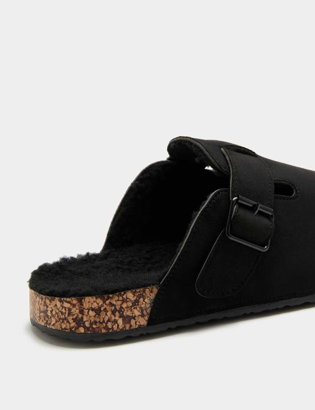 Marks & Spencer M&S Buckle Mule Slippers Black - 2