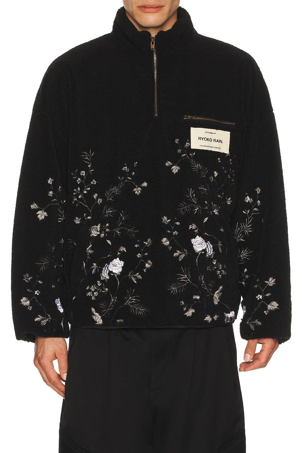 revolve Quarter Zip Sherpa Pullover