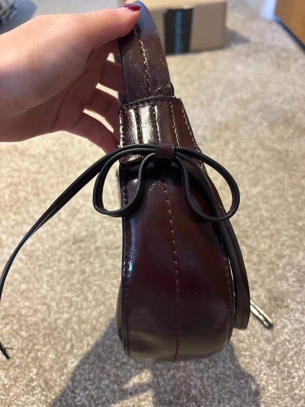 ASOS Burgundy small hand bag