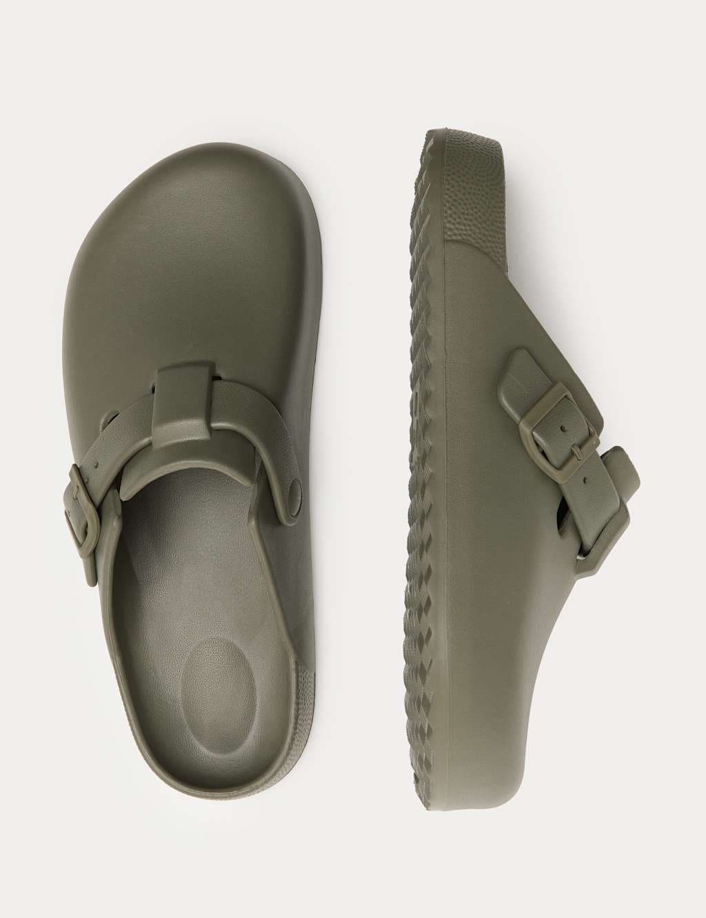 Marks & Spencer M&S Moulded Mules Khaki