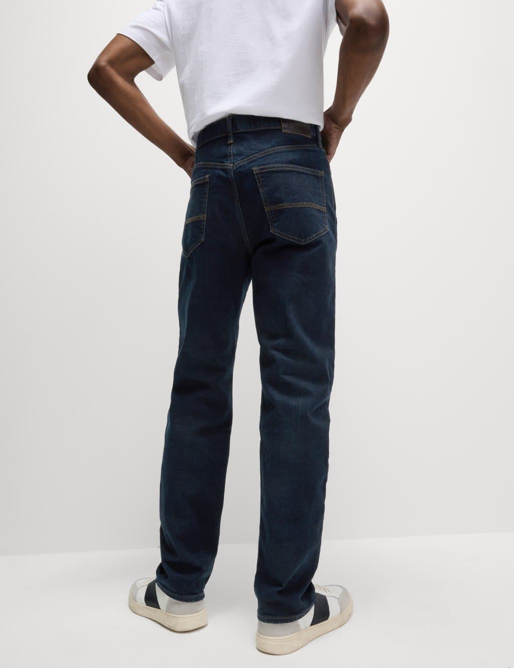 Marks & Spencer M&S Straight Fit Jeans with Stormwear™ Dark Indigo - 5