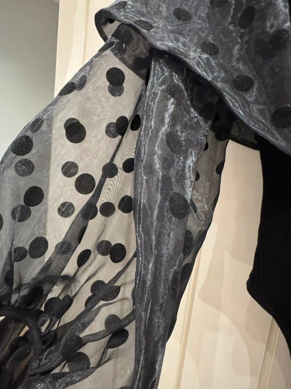 ASOS Asos Luxe Bardot mesh bodysuit