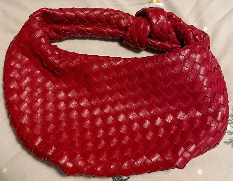 Melie Bianco Melie Bianco Larissa Woven Faux-Leather Shoulder Bag - Red