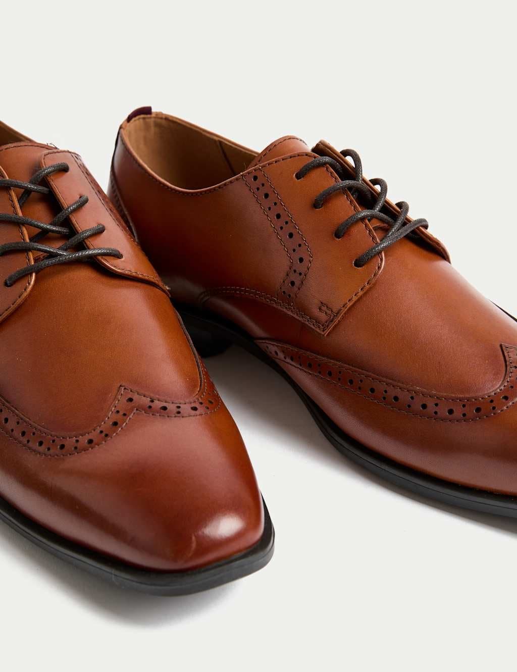 Marks & Spencer M&S Leather Brogues Tan - 2