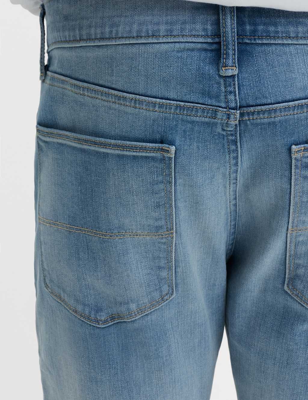 Marks & Spencer M&S Slim Fit Stretch Jeans Blue Blue - 3