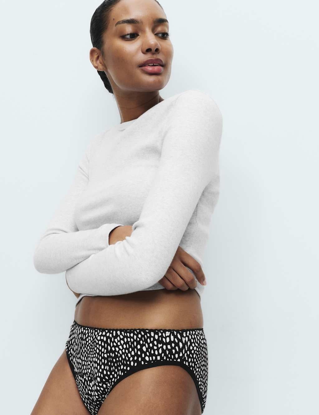 Marks & Spencer M&S 3pk Heavy Absorbency Period Bikini Knickers White Mix - 3