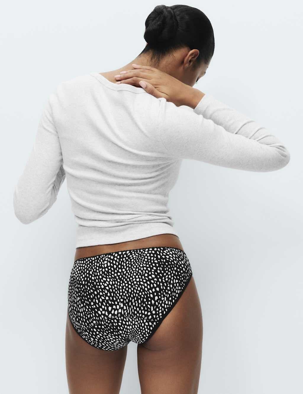 Marks & Spencer M&S 3pk Heavy Absorbency Period Bikini Knickers White Mix - 5