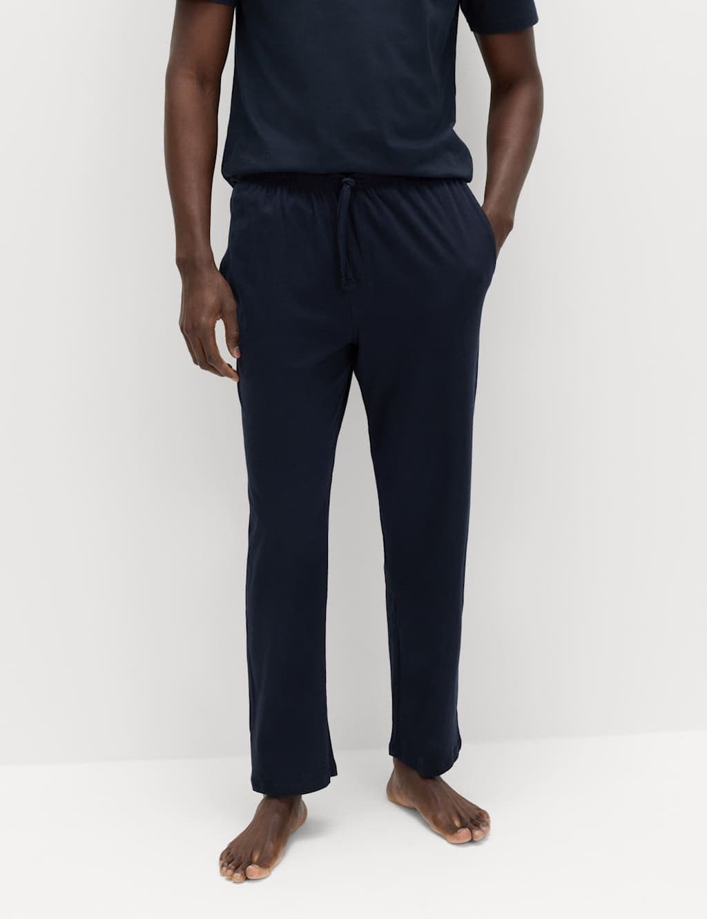 Marks & Spencer M&S 2 Pack Pure Cotton Pyjama Bottoms Blue Mix