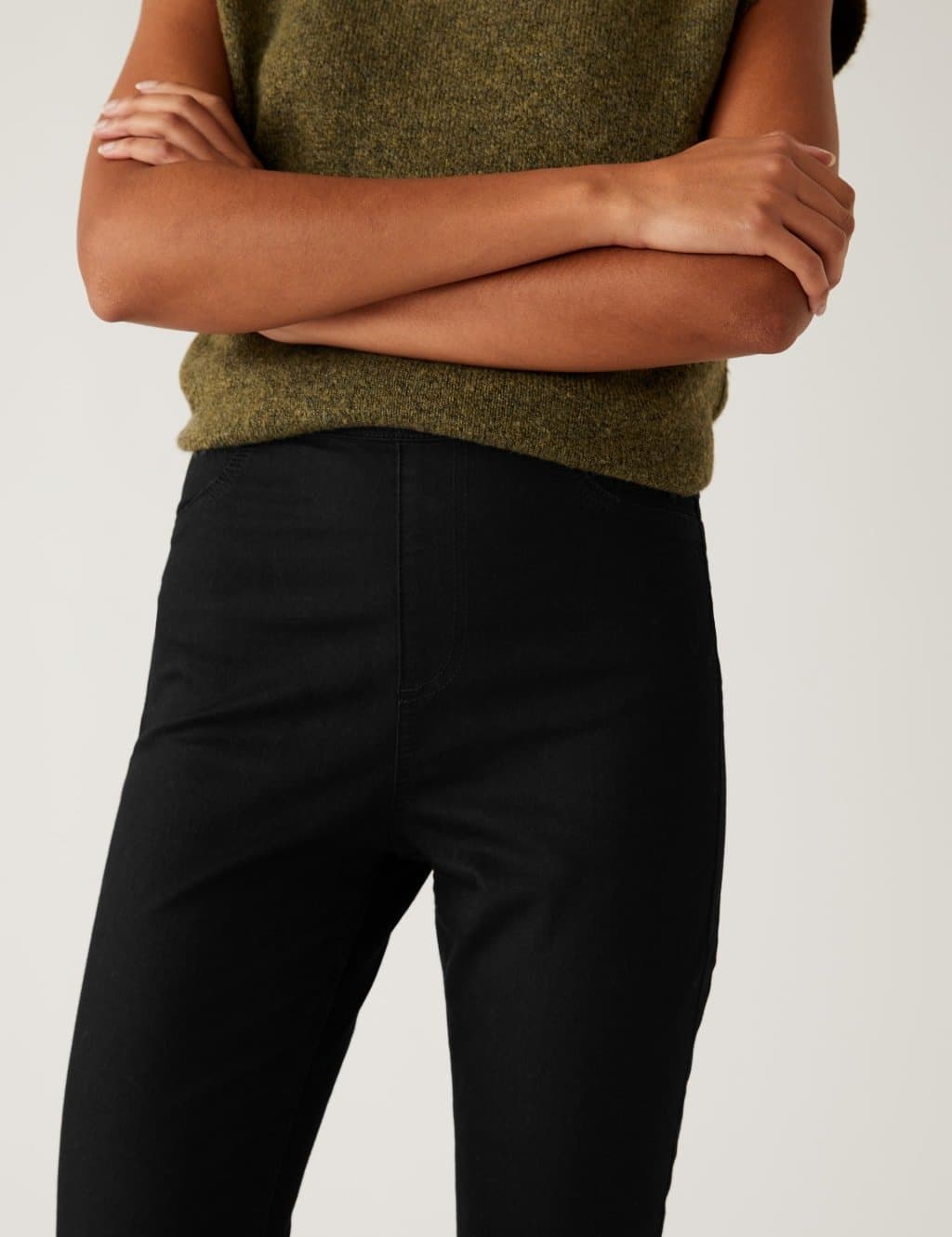 Marks & Spencer M&S 2 Pack High Waisted Jeggings Black/Black - 2