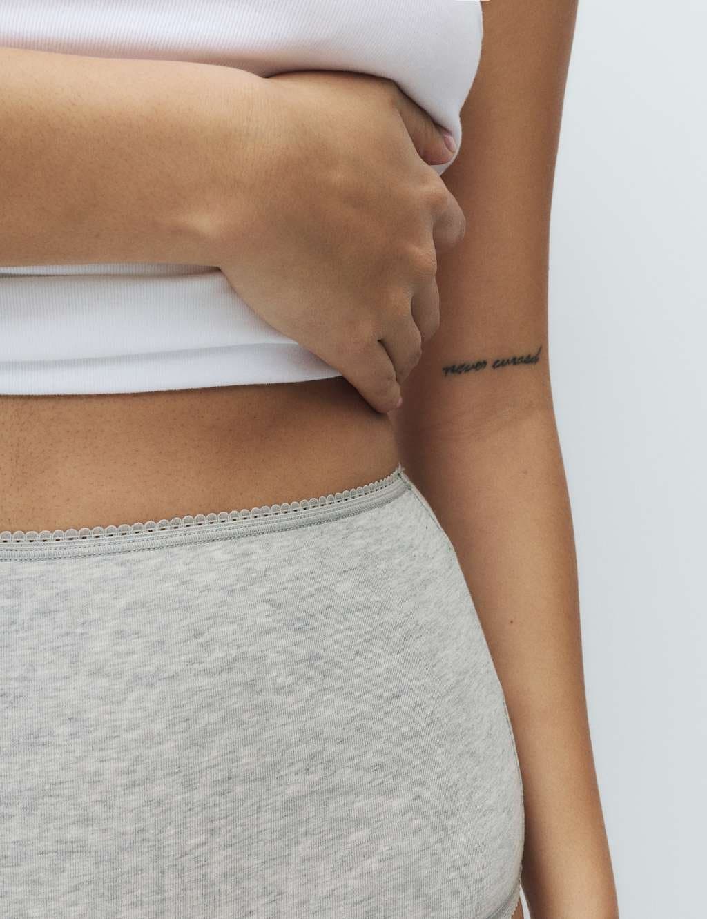 Marks & Spencer M&S 5pk Cotton Lycra™ Printed Full Briefs Grey Mix - 2