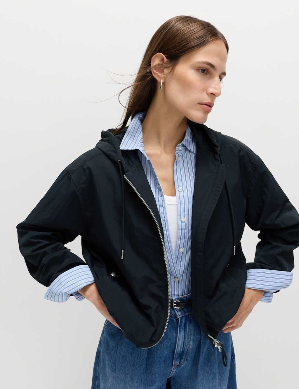 Marks & Spencer M&S Stormwear™ Short Parka Midnight Navy