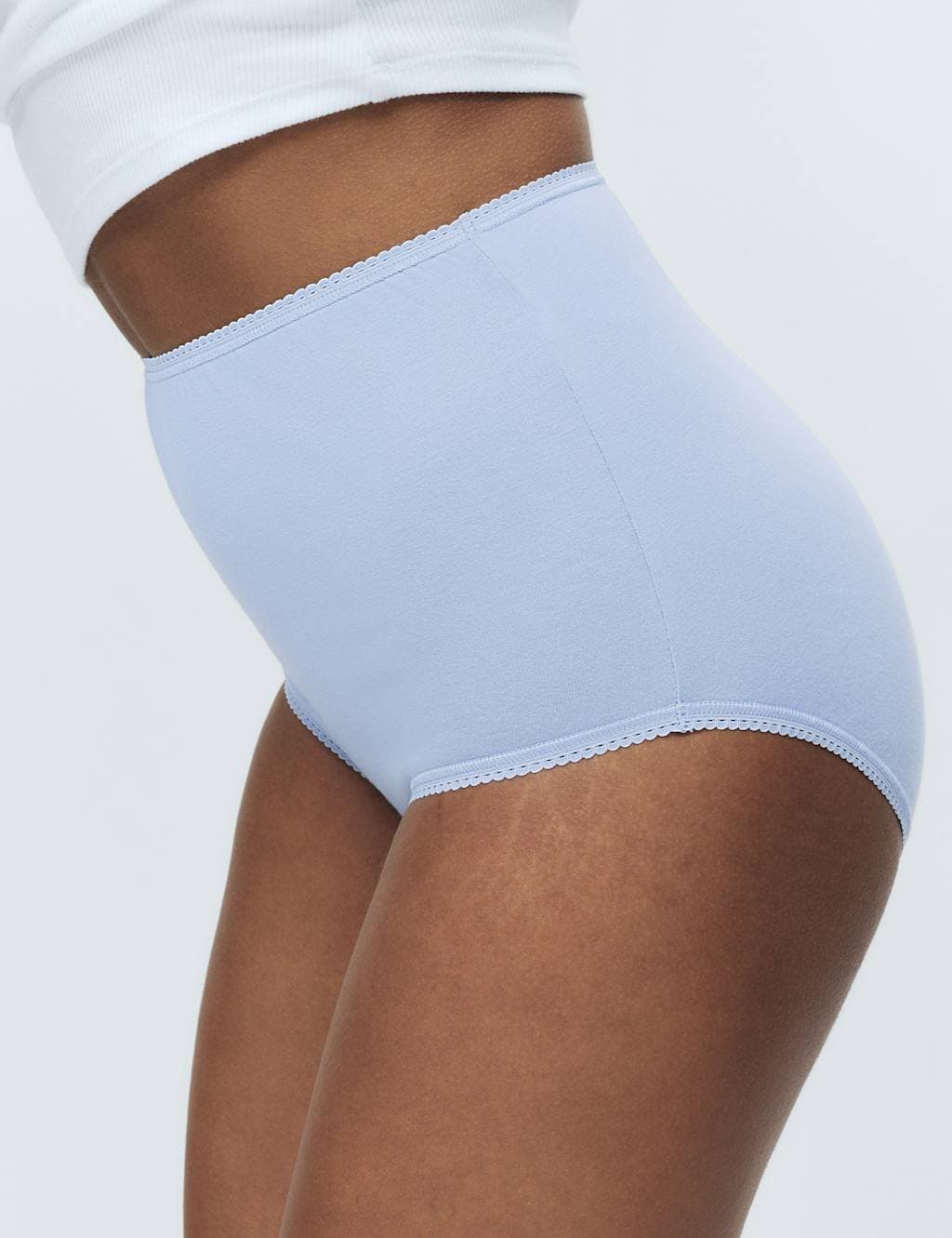 Marks & Spencer M&S 5pk Cotton Lycra® Full Briefs Blue Mix - 2