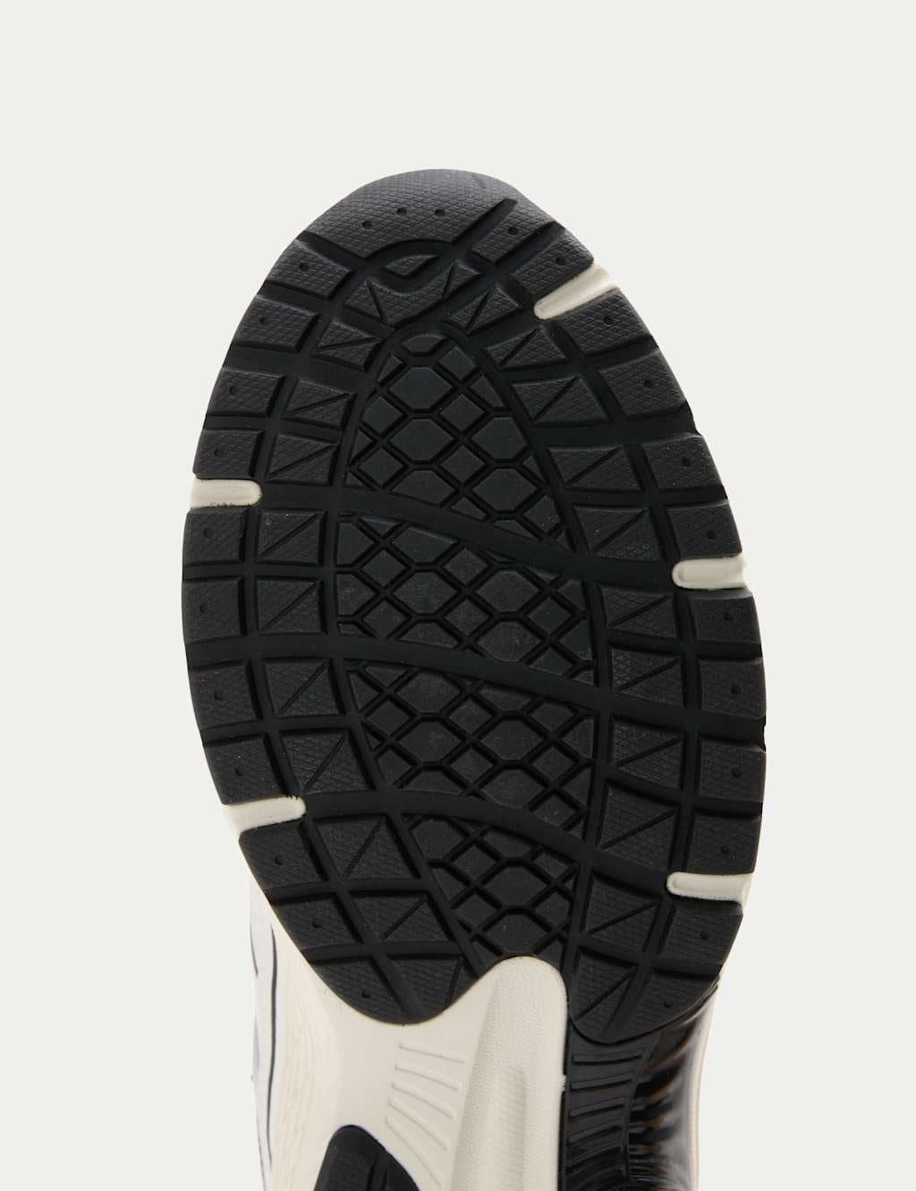 Marks & Spencer M&S Lifestyle Mesh Mix Lace up Trainers White Mix - 2