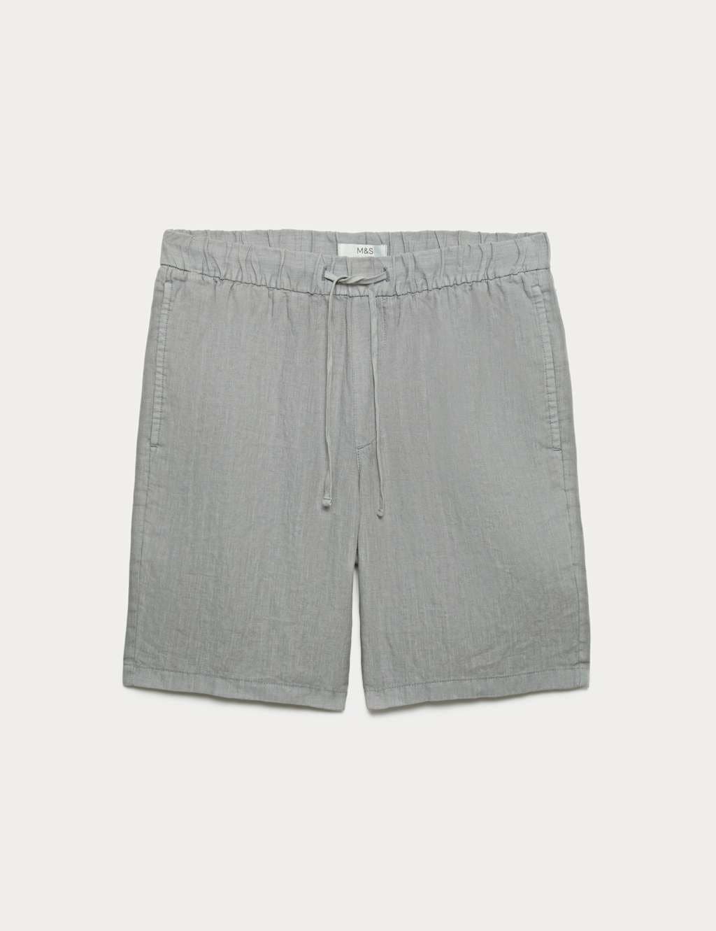 Marks & Spencer M&S Pure Linen Lighter Weight Shorts Clay - 2
