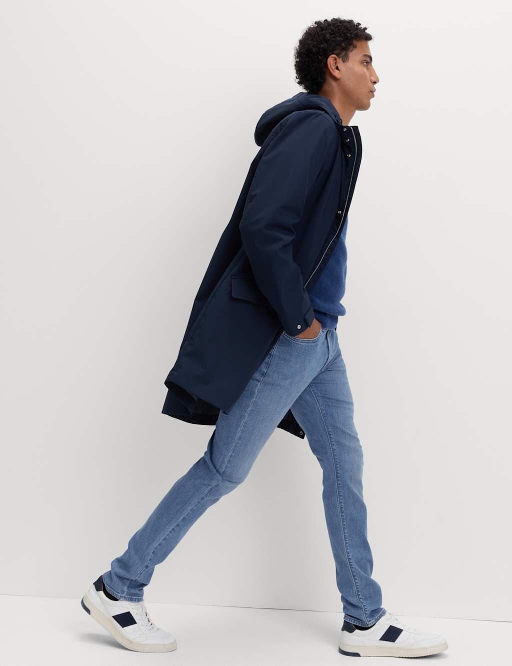 Marks & Spencer M&S Slim Fit Stretch Jeans Slate Blue