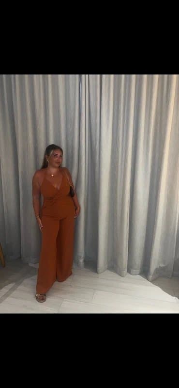 ASOS Design Wide leg playsuit