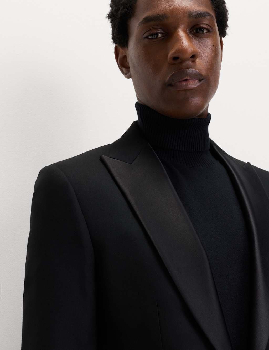 Marks & Spencer M&S Slim Fit Stretch Tuxedo Jacket Black