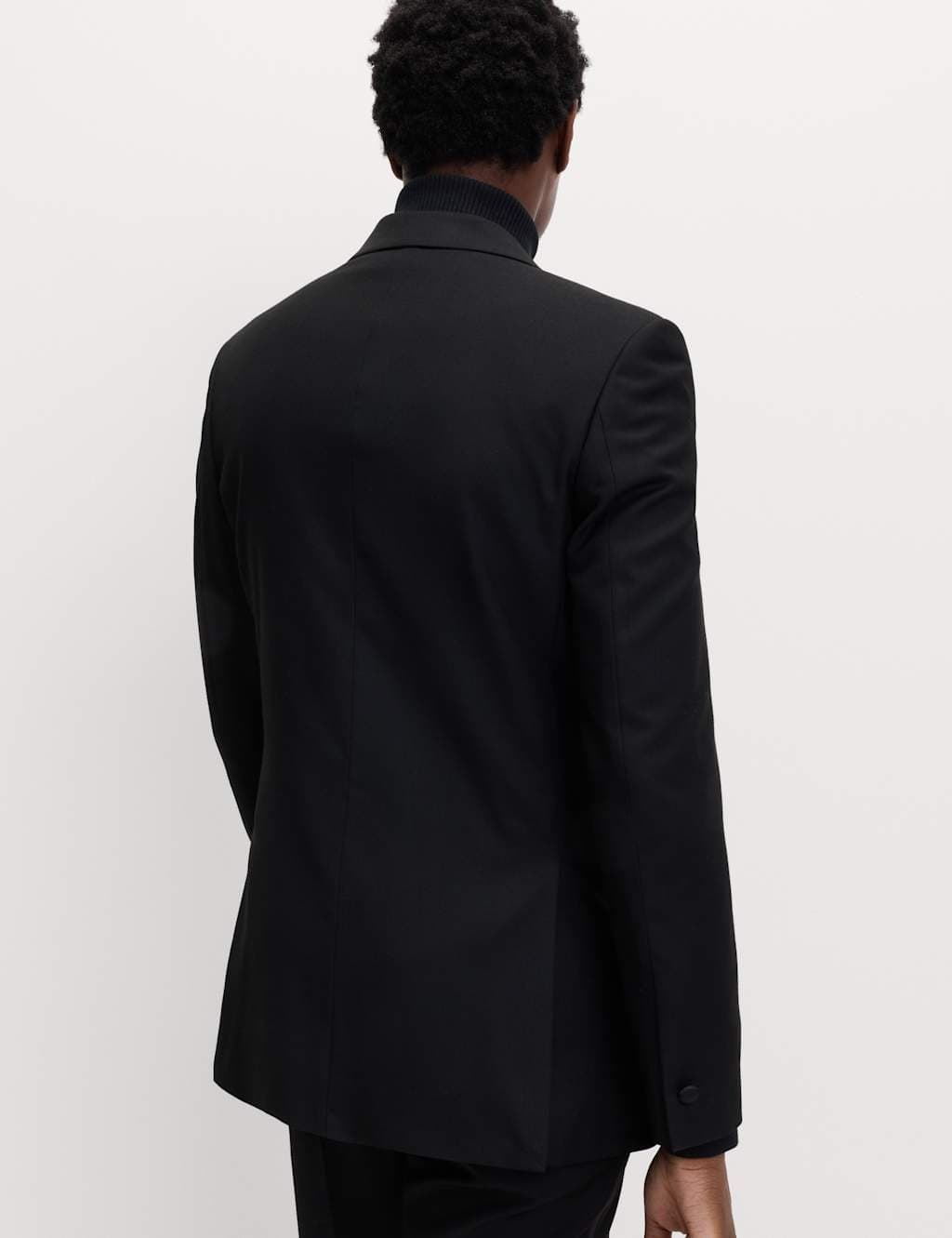 Marks & Spencer M&S Slim Fit Stretch Tuxedo Jacket Black - 4