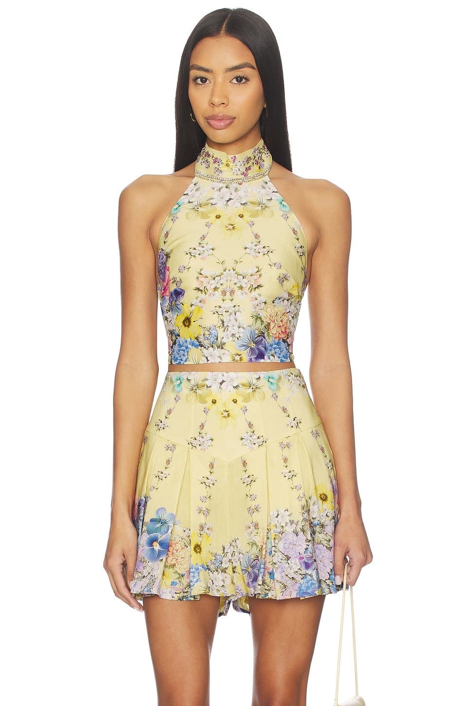 revolve Halter Tie Back Top