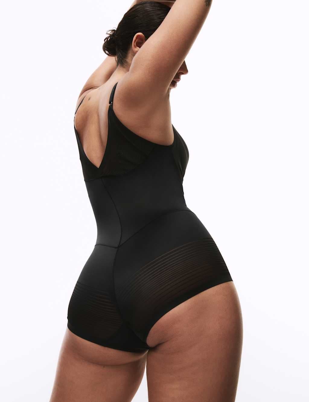 Marks & Spencer M&S Body Define™ Firm Control Wear Your Own Bra Bodysuit Black - 4