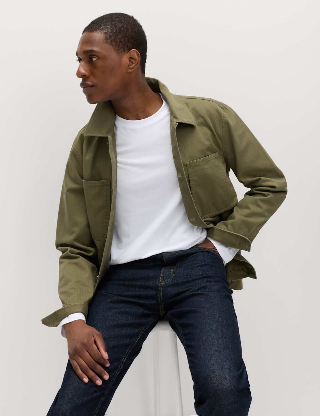 Marks & Spencer M&S 2 Pack Pure Cotton Long Sleeve T-Shirts White Mix - 3