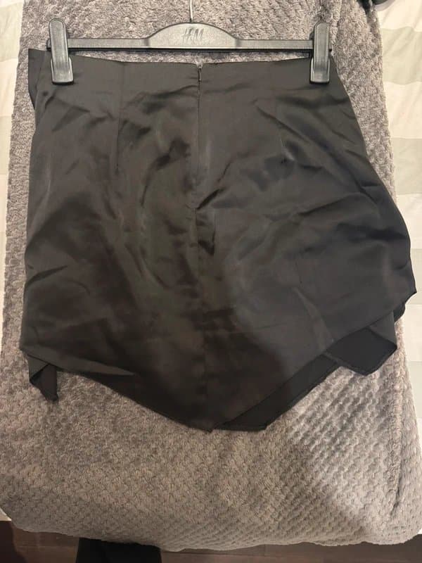 ASOS ASOS luxe black satin skirt