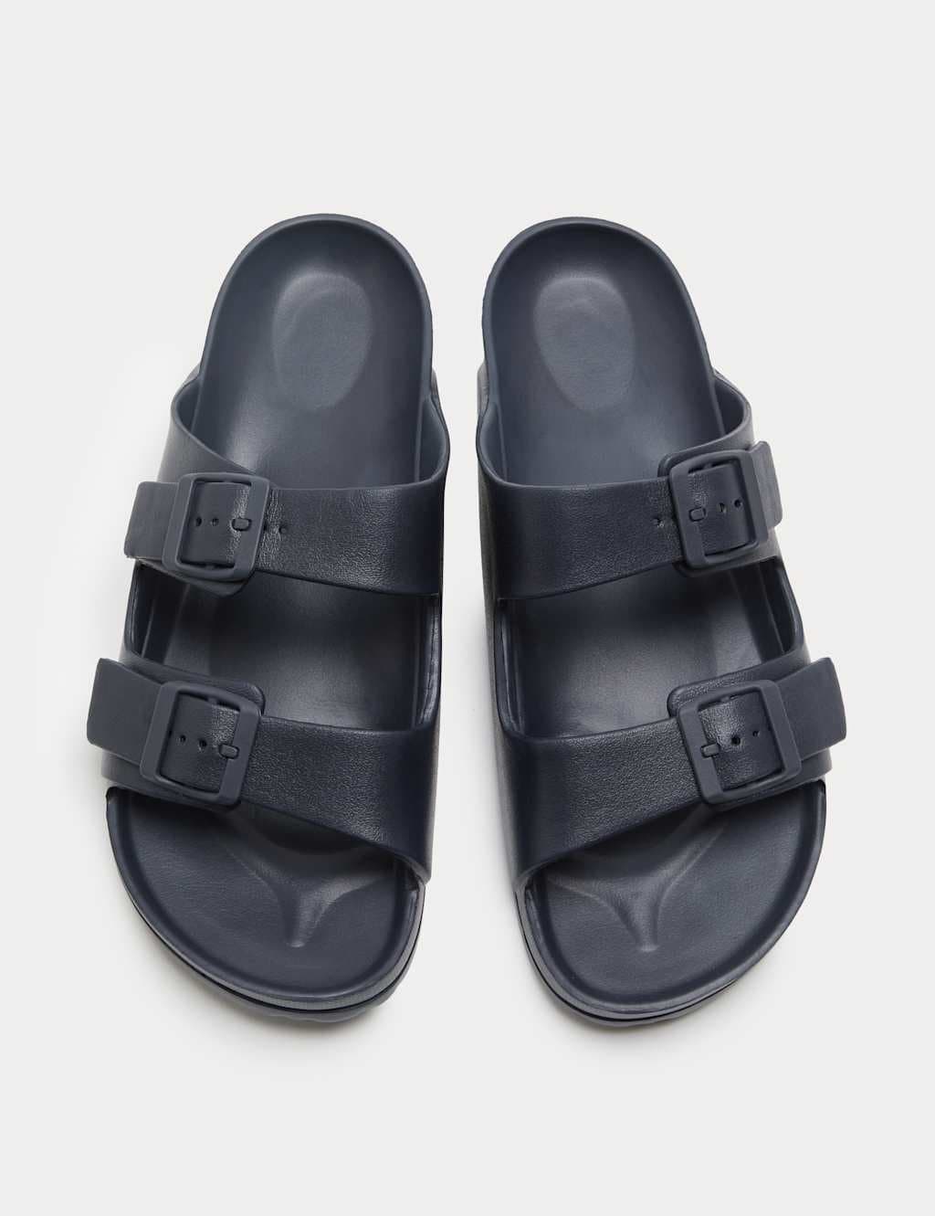 Marks & Spencer M&S Moulded Footbed Two Strap Slider Sandals Navy