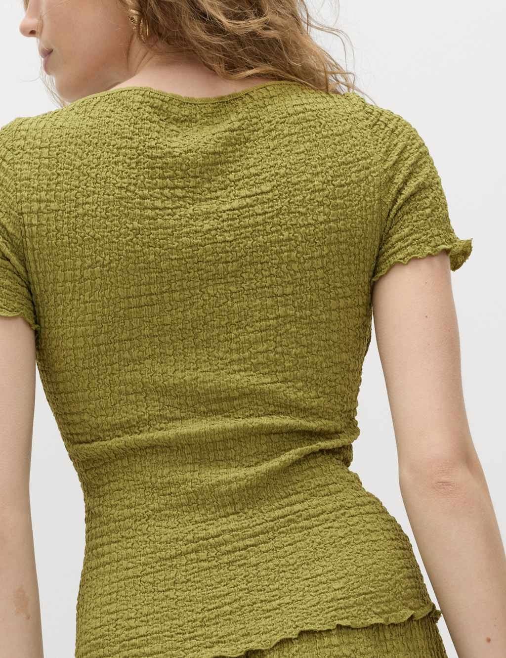Marks & Spencer M&S Textured Top Winter Lime - 4