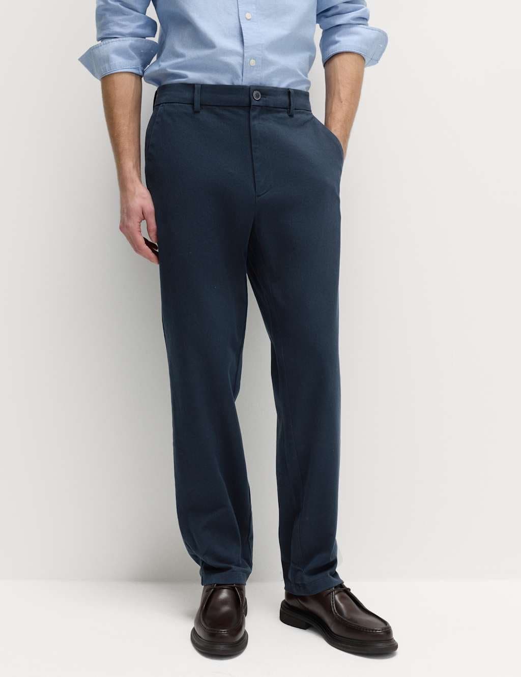 Marks & Spencer M&S The Ultimate Regular Fit Chinos Navy