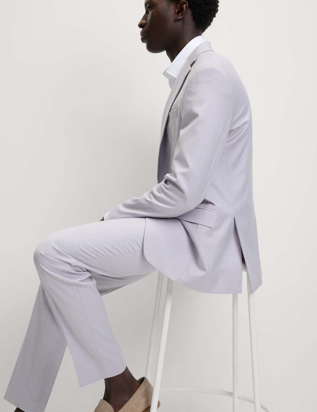 Marks & Spencer M&S Slim Fit Stretch Ultimate Suit Jacket Lilac