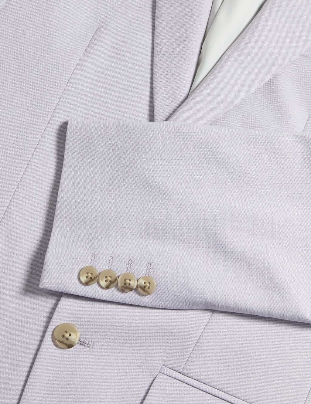 Marks & Spencer M&S Slim Fit Stretch Ultimate Suit Jacket Lilac - 2