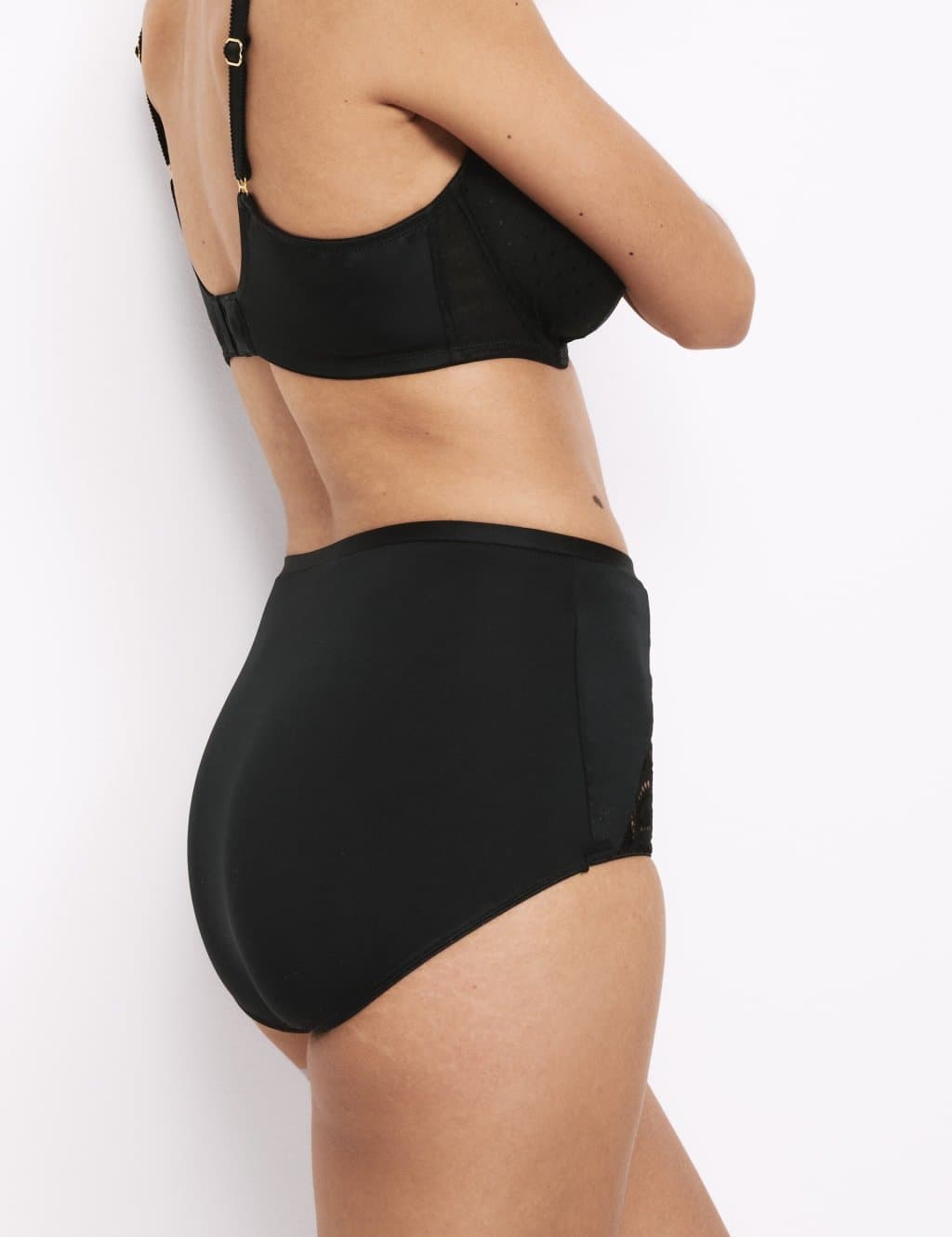 Marks & Spencer M&S 3pk Amelia Lace Full Briefs Black - 3