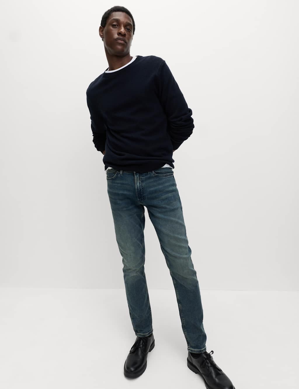 Marks & Spencer M&S Slim Fit Comfort Stretch Jeans Blue Tint