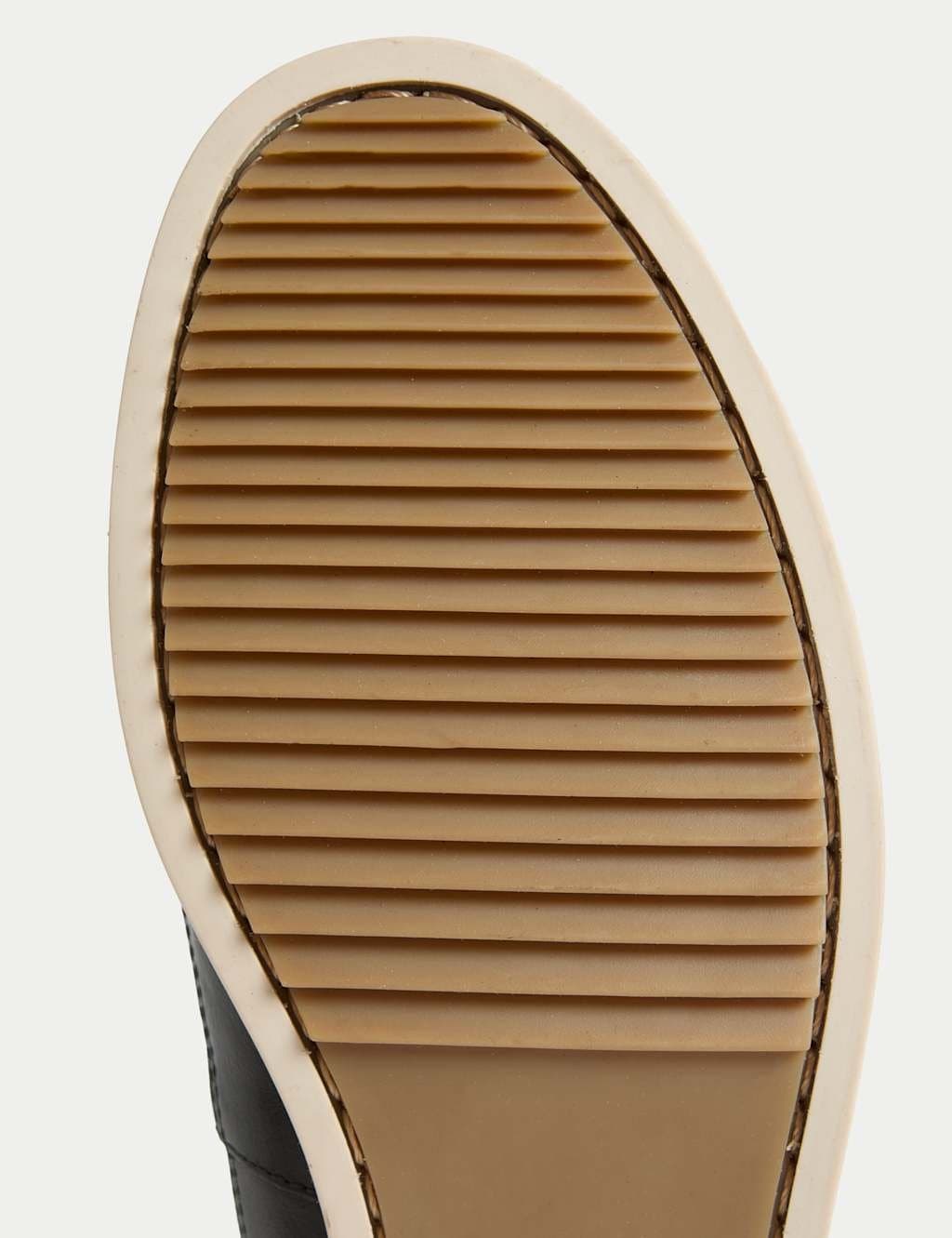 Marks & Spencer M&S Leather Boat Shoes Navy - 3