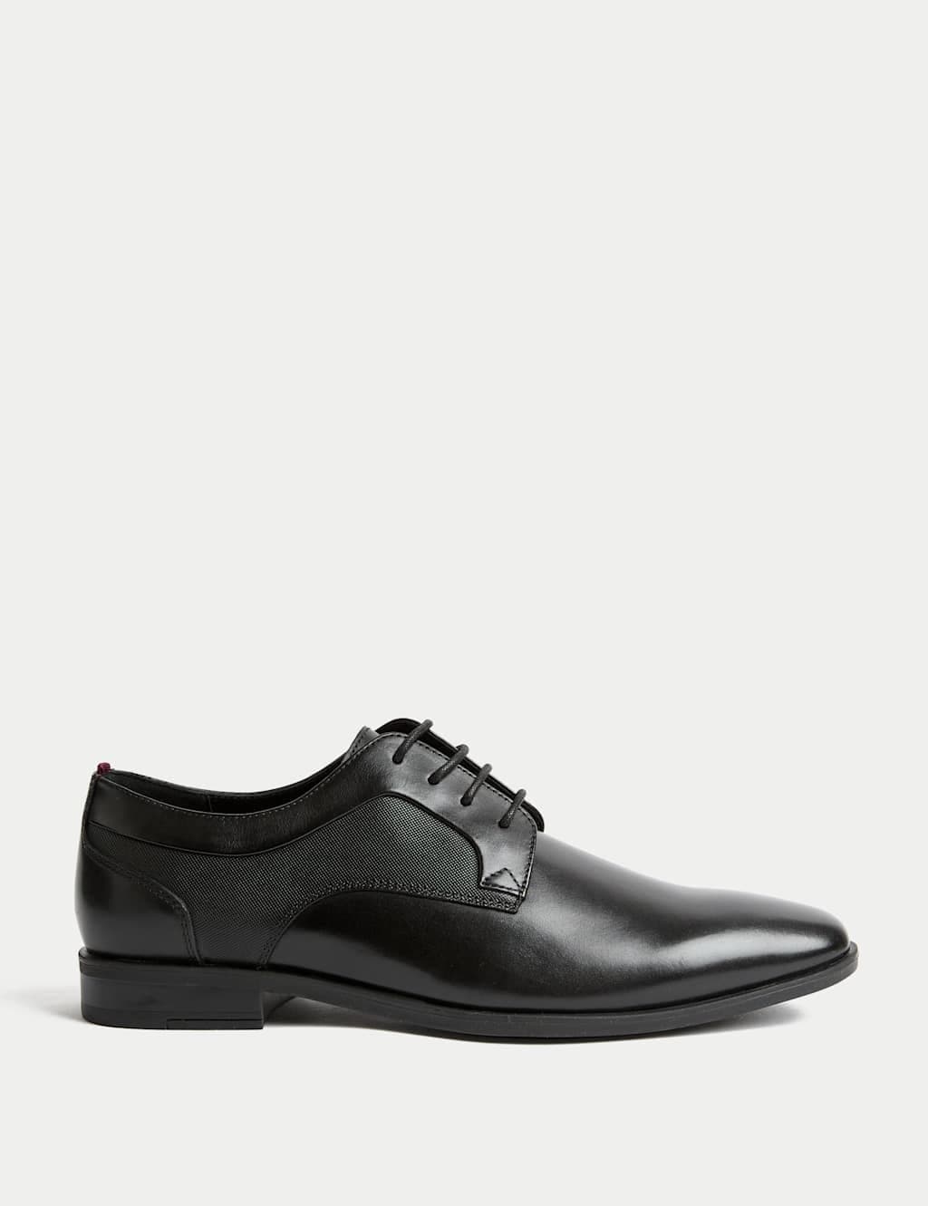 Marks & Spencer M&S Leather Derby Shoes Black