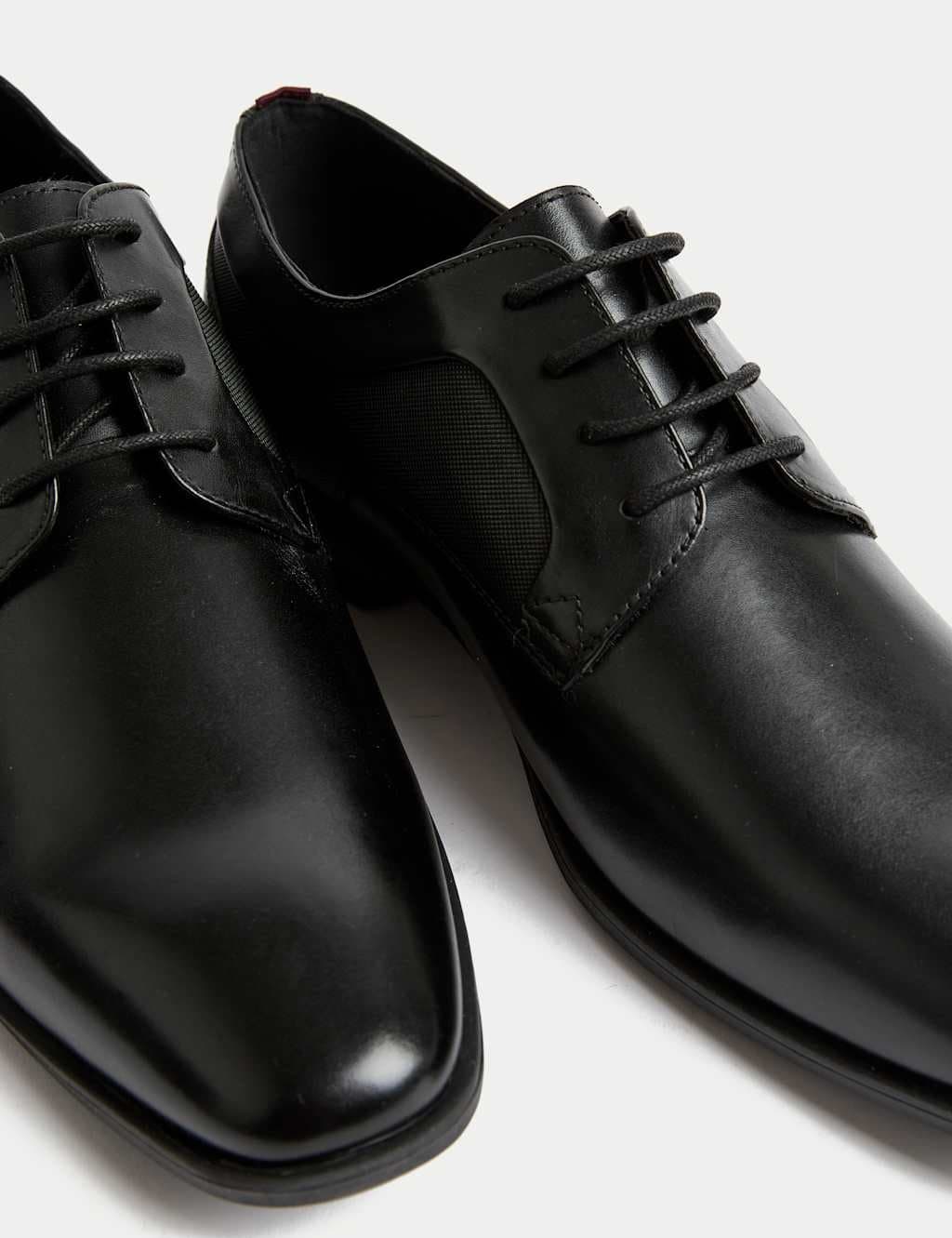 Marks & Spencer M&S Leather Derby Shoes Black - 2