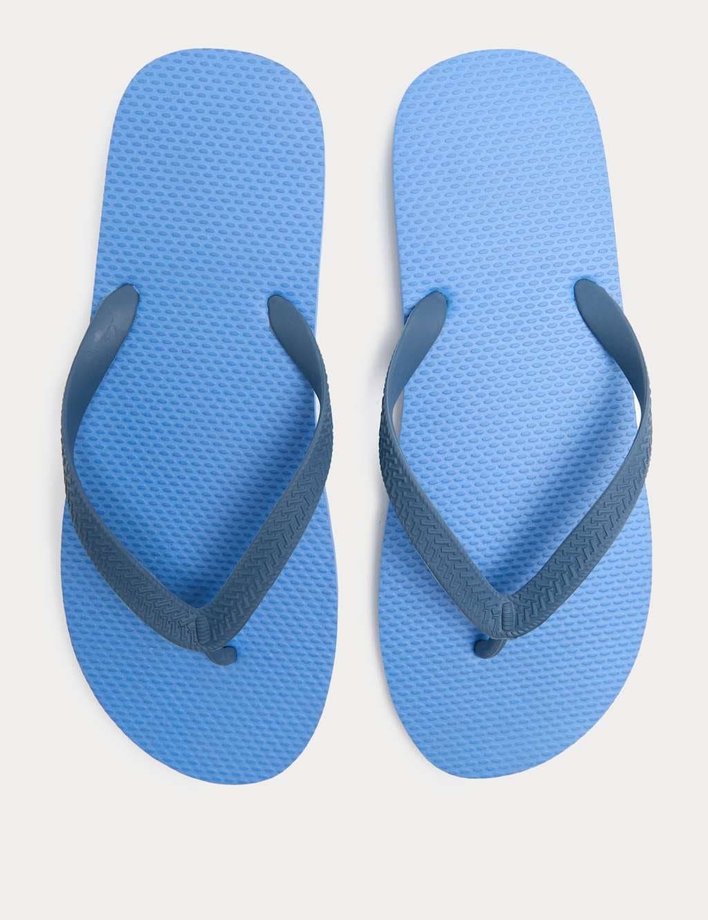 Marks & Spencer M&S Flip Flops Blue Mix