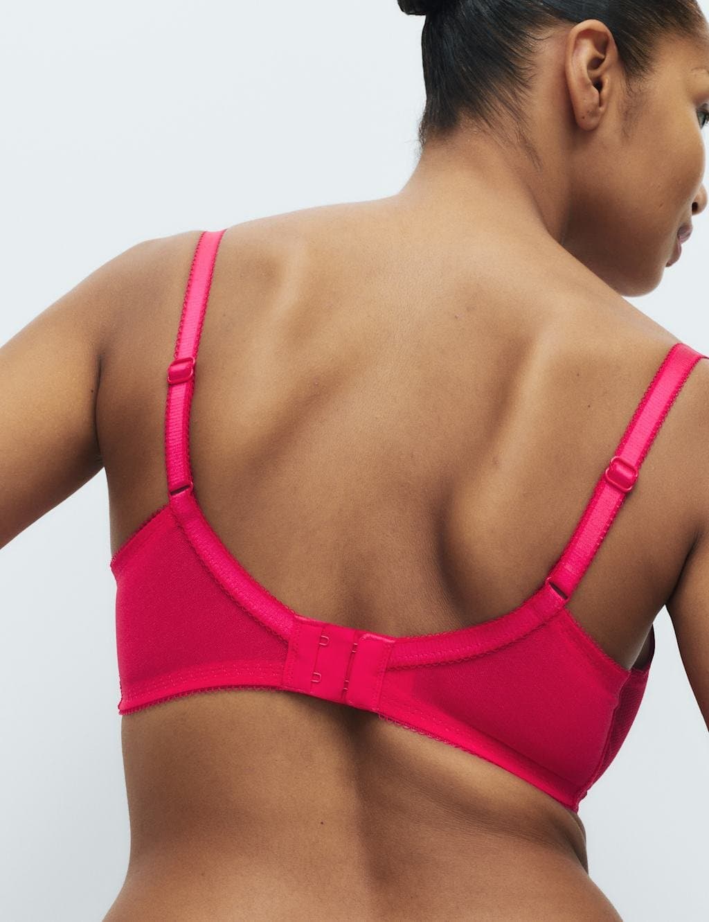 Marks & Spencer M&S Jasmine Lace Wired Balcony Bra (F-H) Geranium - 3