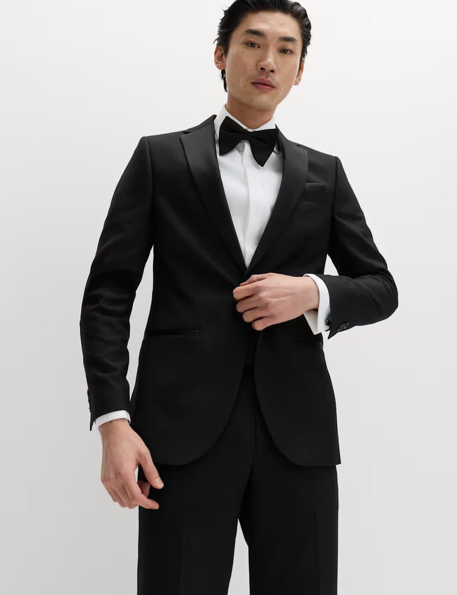 Marks & Spencer M&S Slim Fit Tuxedo Jacket Black