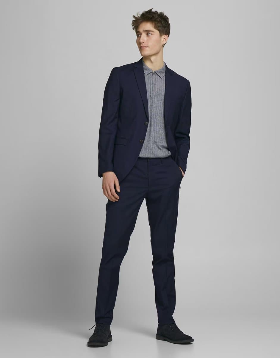 ASOS Jack & Jones Franco slim fit suit in dark navy