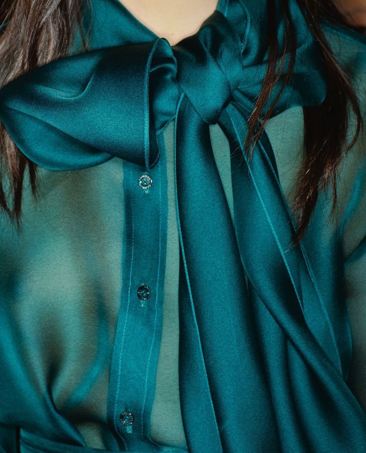 Teal blouse